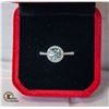 Image 1 : GRA CERTIFIED LIGHT BLUE 1 CT CENTER MOISSANITE