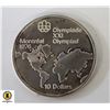 Image 1 : 1976 MONTREAL OLYMPIC SILVER $10 COIN