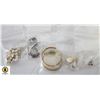 6 PAIRS EAR RINGS FOR PIERCED EARS