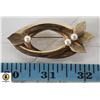 Image 1 : PEARL LEAF BROOCH