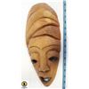 Image 1 : CARVED WOOD TRIBAL MASK WALL HANGING- 15"