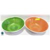 NEW (2) MELAMINE BOWLS 12" WIDE