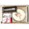 FLORAL TRAY/ WINE CHILLER/ NEWOLD STOCK REINDEER