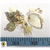 Image 1 : ESTATE IVORY PINEAPPLE EARRINGS,