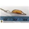 Image 1 : 925 SILVER BALTIC AMBER PENDANT WITH 925