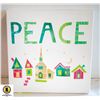 Image 1 : NEW "PEACE" CANVAS PRINT WALL DECOR