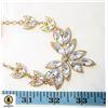 Image 1 : FASHION NECKLACE CLEAR GEMSTONES