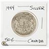 Image 1 : 1944 SILVER 50 CENT CANADIAN COIN
