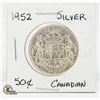 Image 1 : 1952 SILVER 50 CENT CANADIAN COIN
