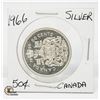 Image 1 : 1966 SILVER 50 CENT CANADIAN COIN