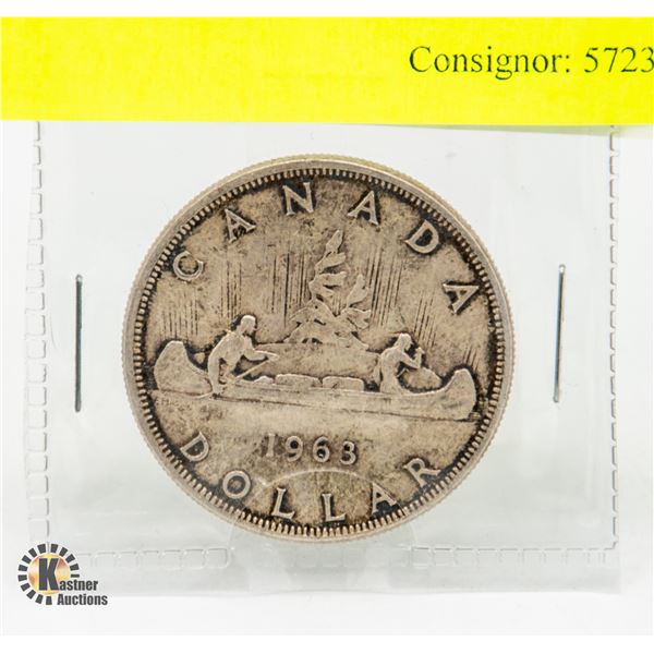1963 CANADIAN SILVER DOLLAR
