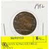 Image 1 : 1912 CANADIAN KING GEORGE LARGE PENNY