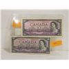 Image 1 : 2X 1954 $10 NOTES