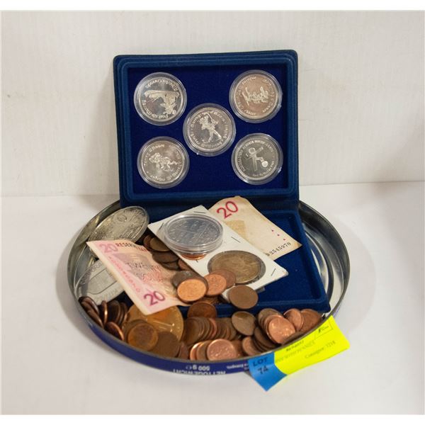 MISC COINS WITH PENNIES