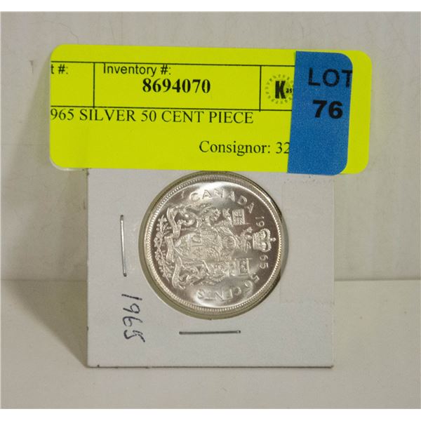 1965 SILVER 50 CENT PIECE