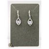 Image 1 : STAMPED 925 EARRINGS WITH 1.0 CT CENTER CZ