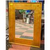 Image 1 : DECORATIVE WIDE GOLD WOOD FRAMED BEVELED