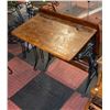 Image 2 : ANTIQUE WOOD AND CAST IRON SCHOOL DESK