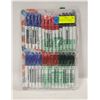 Image 1 : NEW 30 PACK OF DRY ERASE MARKERS, BLACK/RED/BLUE