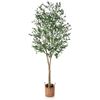 Image 1 : NEWLY ASSEMBLED 6' ARTIFICIAL OLIVE TREE