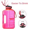 Image 1 : NEW 74 OZ MOTIVATIONAL WATER BOTTLE JUG WITH STRAW