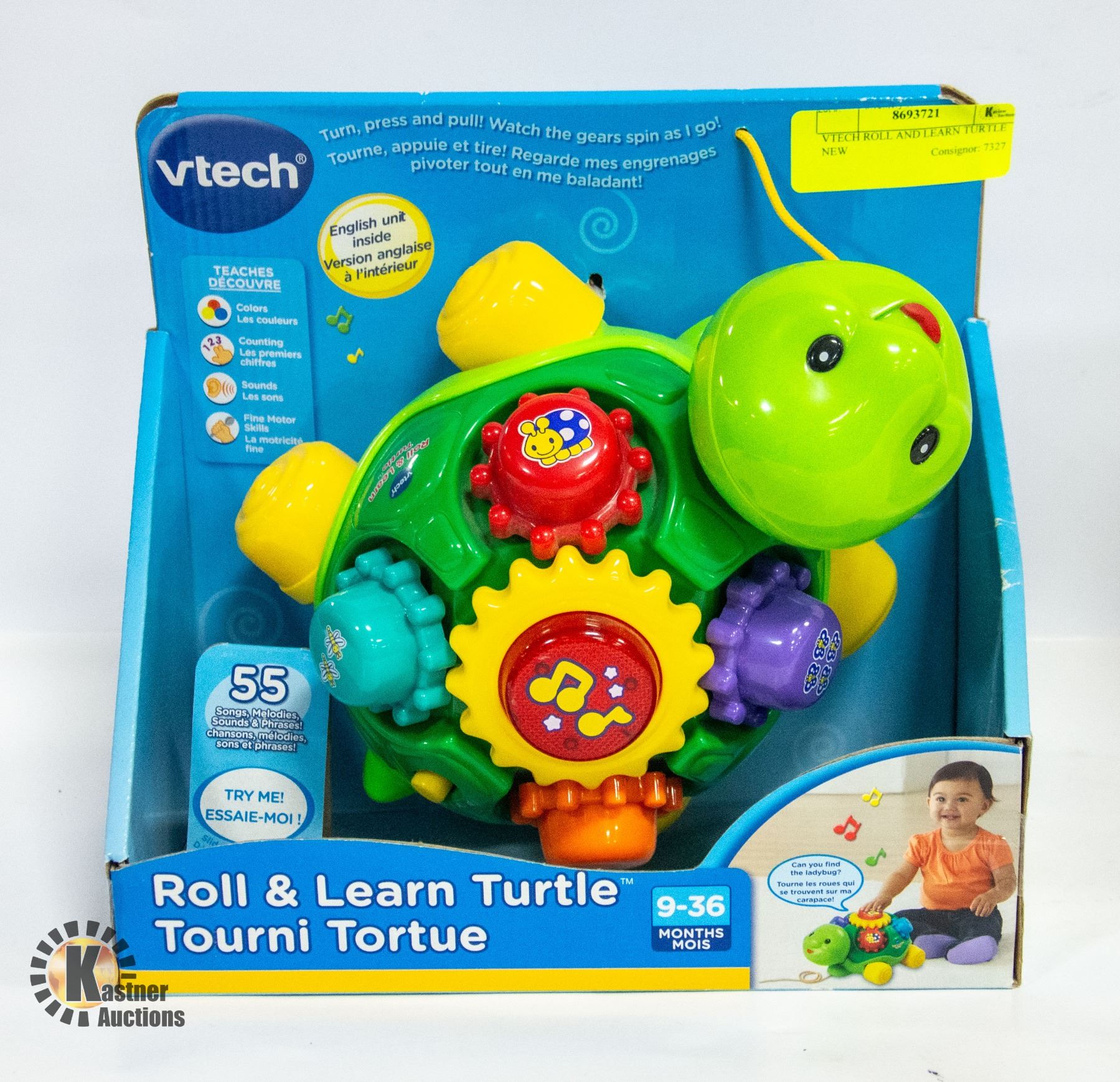 VTECH ROLL AND LEARN TURTLE NEW
