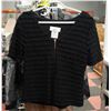 Image 1 : ZOE ZIPPERED BLACK TOP SMALL WITH TAGS