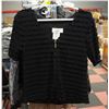 Image 1 : ZOE ZIPPERED BLACK TOP MEDIUM WITH TAGS