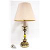 Image 1 : ANTIQUE SOLID BRASS TABLE LAMP WITH CONTEMPORARY