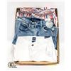 Image 1 : FLAT WITH 3 NEW PAIRS OF KIDS GAP SHORTS - SIZE 8,