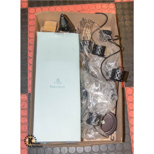 BOX WITH 3 NEW PARTYLITE DECORATIVE VOTIVE