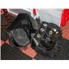 1410  BLACK LEATHER PAIR OF SADDLE BAGS