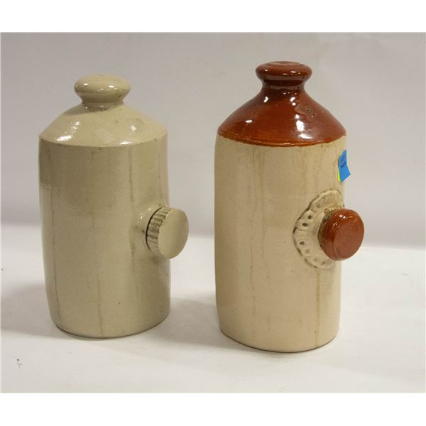 EARTHENWARE FOOT PIGS (BED WARMERS)