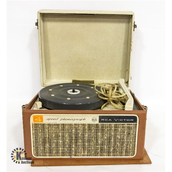 RCA VICTOR 4 SPEED PHONOGRAPH