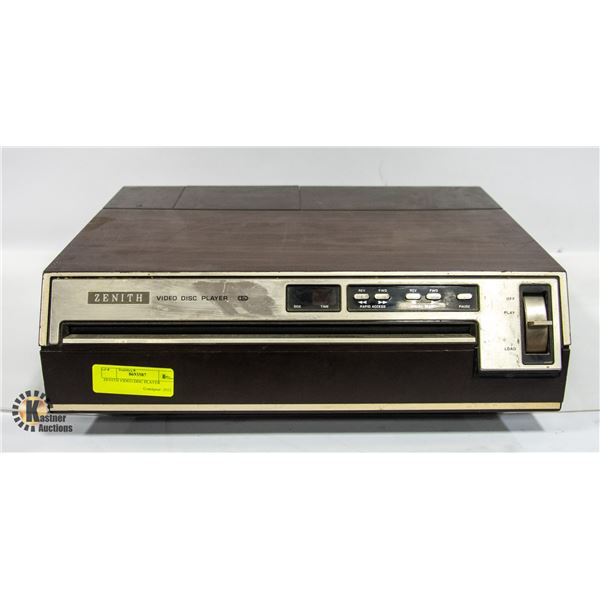 ZENITH VIDEO DISC PLAYER