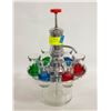 Image 1 : VINTAGE LIQUOR DISPENSER WITH 6 GLASSES