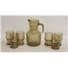 Image 1 : SET OF 6 SMOKE GLASS GLASSES AND MATCHING