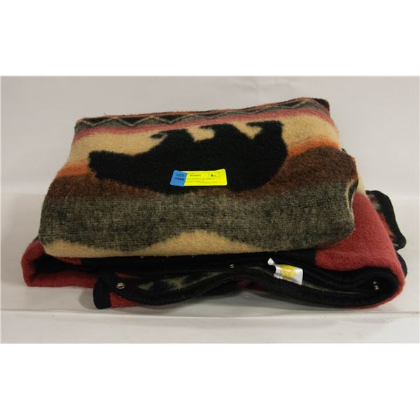 BEAR/MOOSE FLEECE BLANKET BODY WRAP BLANKETS