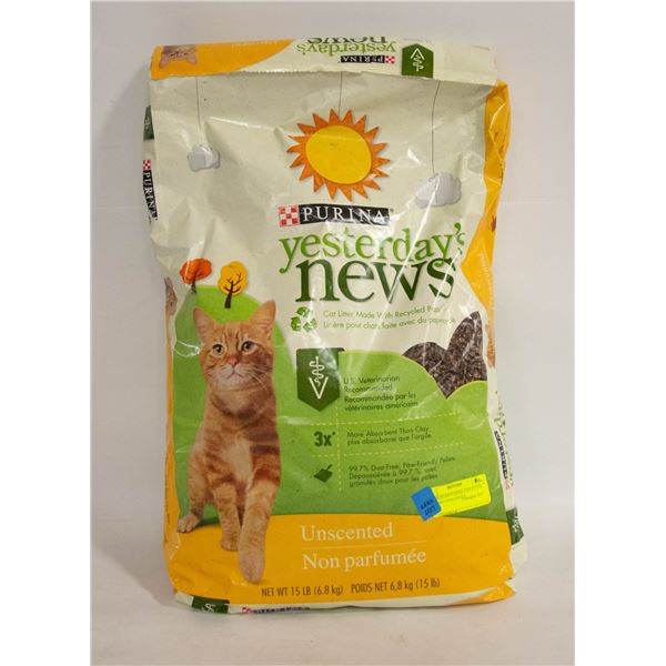 NEW SEALED PURINA CAT LITTER 15LB BAG UNSCENTED