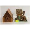 Image 1 : 2 WOODEN BIRD HOUSES TOGETHER-ESTATE