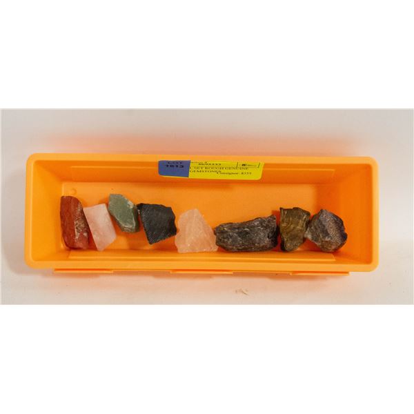 NEW SET ROUGH GENUINE HEALING CHAKRA GEMSTONES