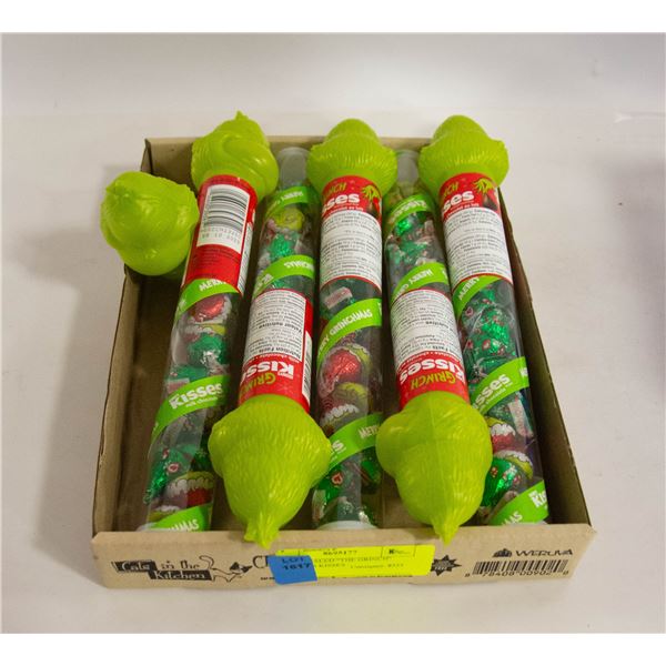 5 X 50G SEALED "THE GRINCH" HERSHEY'S KISSES