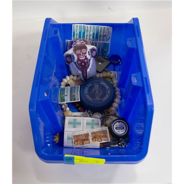 ESTATE NICK NACKS, JEWELRY, STAMPS & MORE