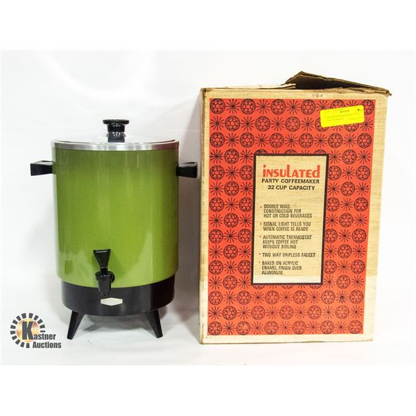 INSULATED 32 CUP COFFEE MAKER