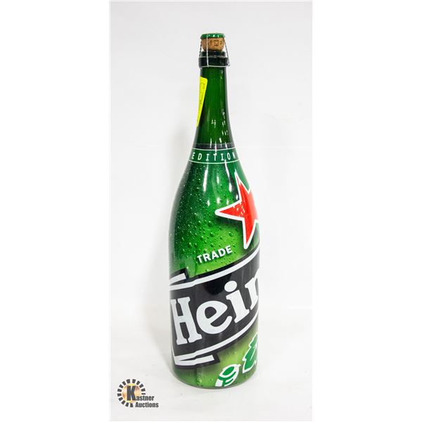 EMPTY 3L HEINEKEN GLASS COLLECTOR DISPLAY BOTTLE
