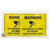 Image 1 : SEALED (2) METAL SIGNS