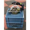 Image 1 : RYOBI 18V 5.5 INCH HAND SAW IN BLUE MILK CRATE
