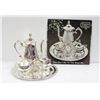 Image 1 : NEW SILVER PLATED TEA SET WITH TRAY
