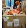 BOX OF 20 NEW IN PCKG SETS OF 6 DOG TOYS-ORANGE