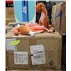 BOX OF 20 NEW IN PCKG SETS OF 6 DOG TOYS-ORANGE